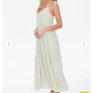 Green Plaid Midi Dress